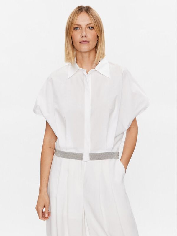 Fabiana Filippi Fabiana Filippi Риза CAD273W356 Бял Regular Fit