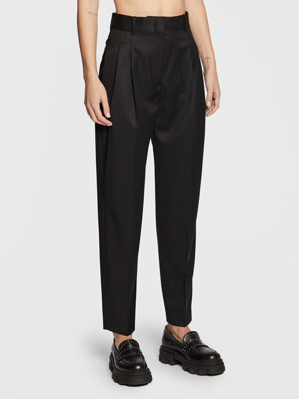 Fabiana Filippi Fabiana Filippi Текстилни панталони PAD222W379 Черен Comfort Fit