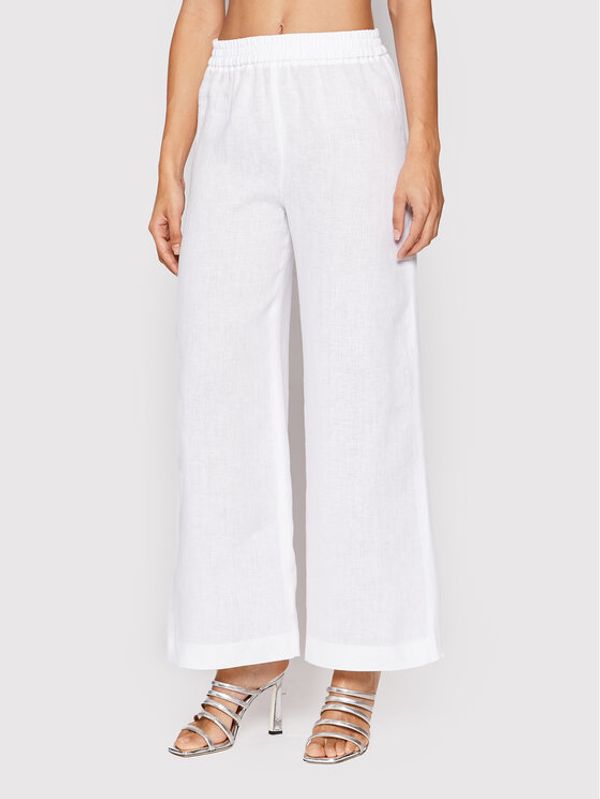 Fabiana Filippi Fabiana Filippi Текстилни панталони PADP02W389 Бял Relaxed Fit