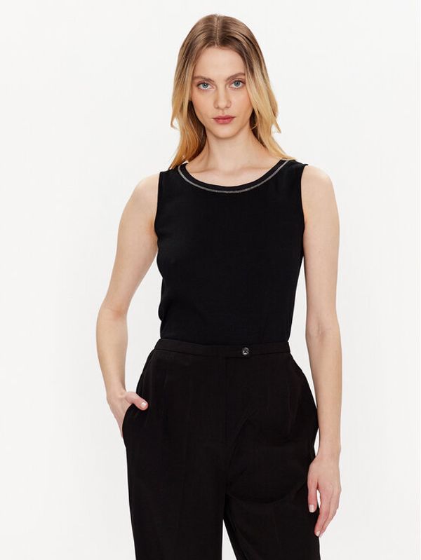 Fabiana Filippi Fabiana Filippi топ JED273W150 Черен Regular Fit