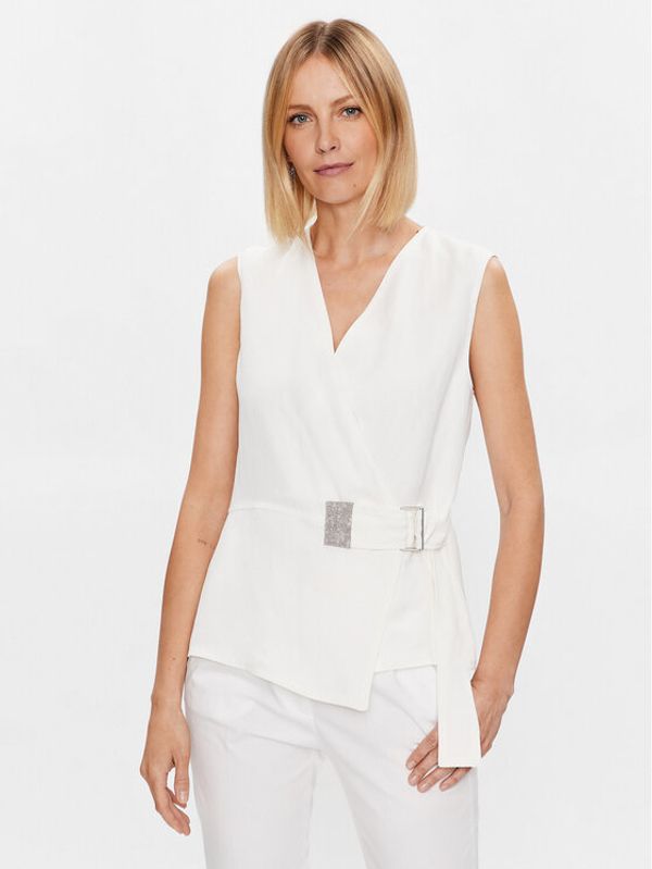 Fabiana Filippi Fabiana Filippi топ TPD273W340 Бял Regular Fit