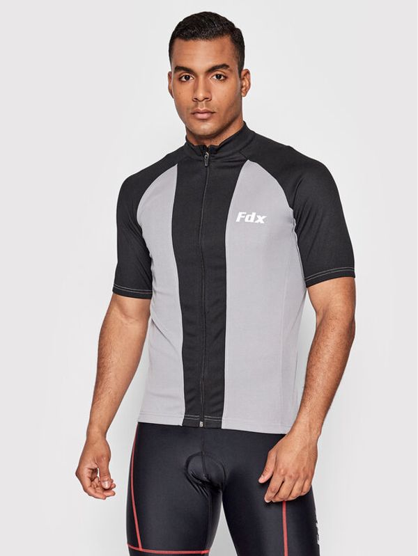 FDX FDX Колоездачна тениска Race Stripe 1080 Сив Slim Fit