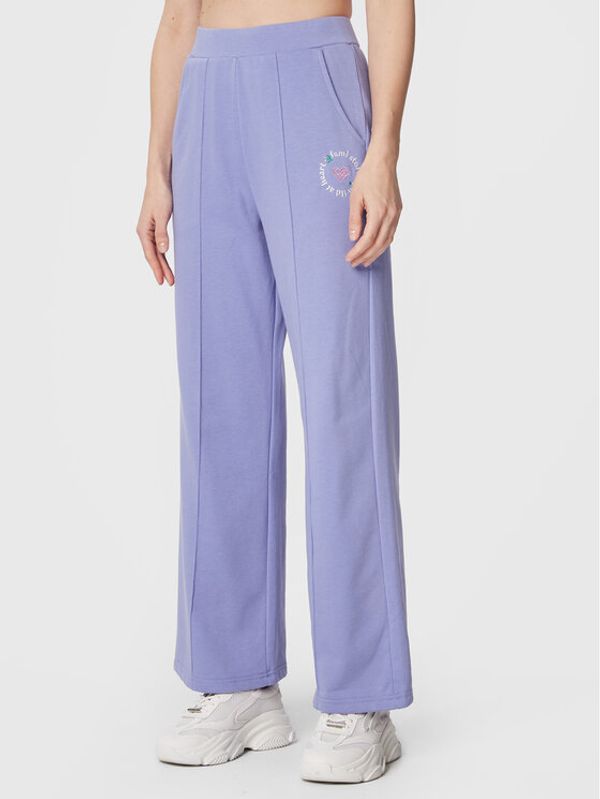 Femi Stories Femi Stories Долнище анцуг Flare Виолетов Relaxed Fit