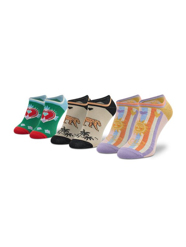 Femi Stories Femi Stories Комплект 3 чифта къси чорапи дамски Baleo Цветен