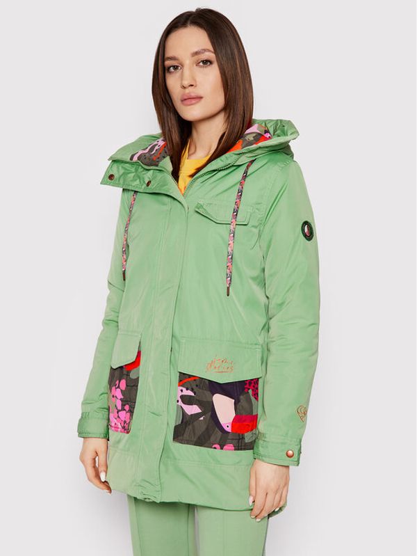 Femi Stories Femi Stories Парка Zino Зелен Regular Fit