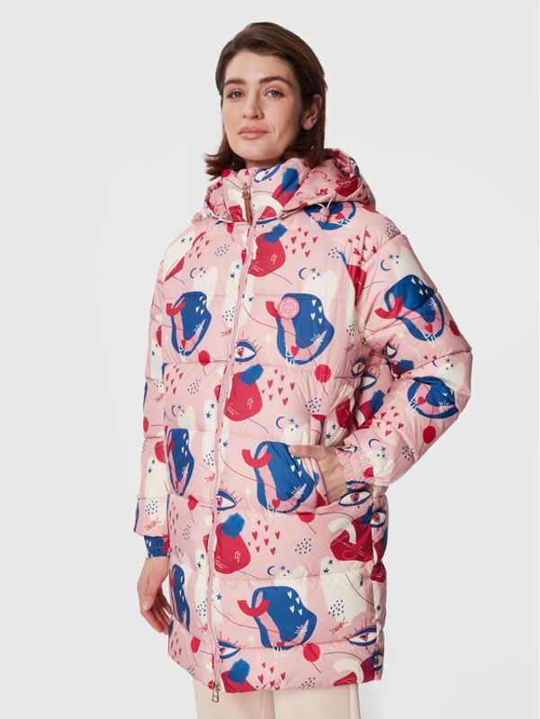 Femi Stories Femi Stories Пухено яке Daphne Розов Oversize