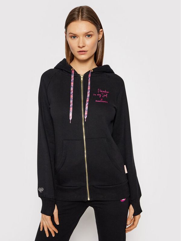 Femi Stories Femi Stories Суитшърт Ini Черен Regular Fit