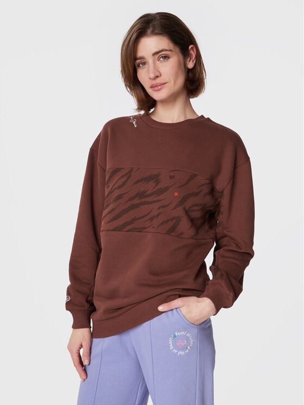 Femi Stories Femi Stories Суитшърт Niru Кафяв Relaxed Fit
