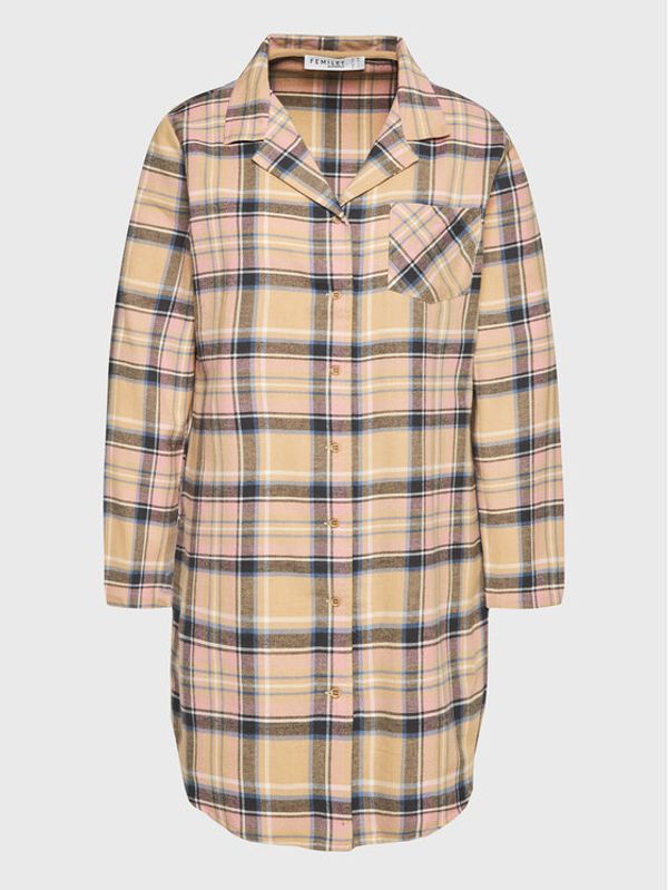 Femilet by Chantelle Femilet by Chantelle Нощница Heat FN3840 Бежов Regular Fit