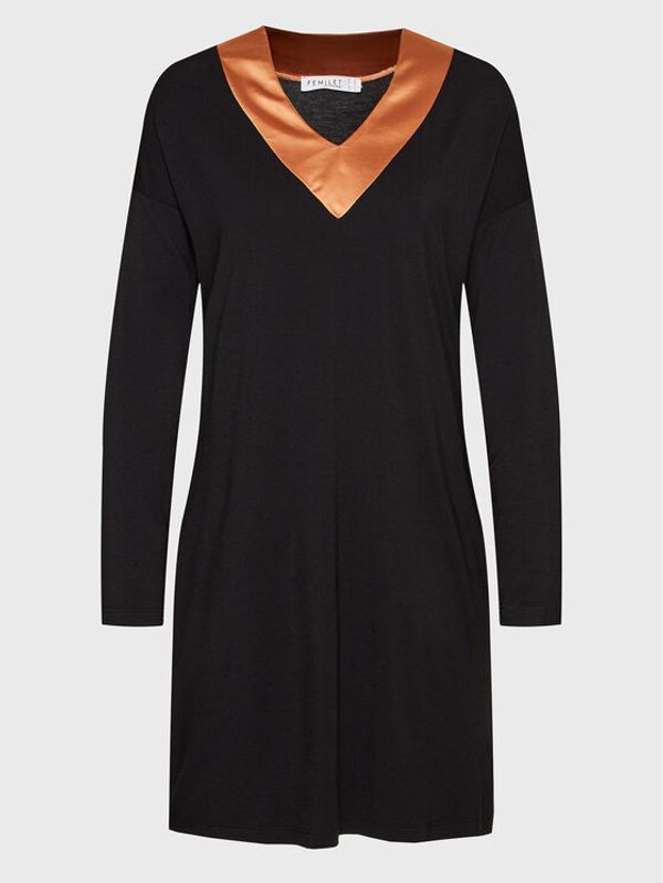 Femilet by Chantelle Femilet by Chantelle Нощница Lizzy FNA240 Черен Regular Fit