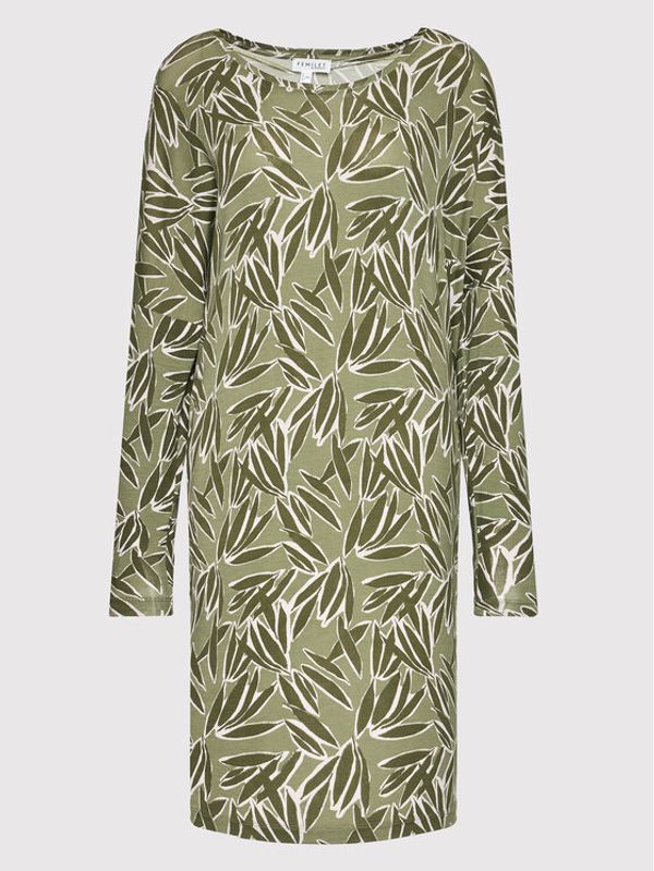 Femilet by Chantelle Femilet by Chantelle Нощница Yara FN7640 Зелен Loose Fit