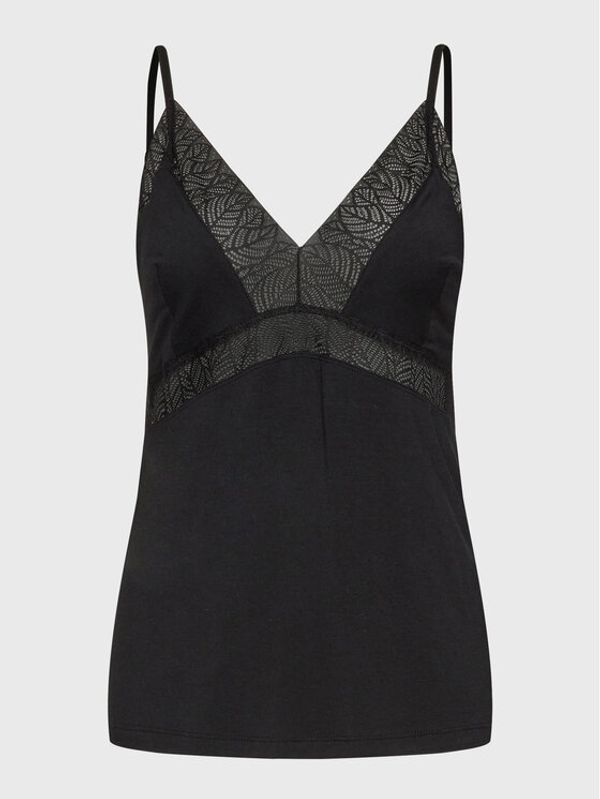 Femilet by Chantelle Femilet by Chantelle Тениска на пижама Jazz FNA510 Черен Regular Fit