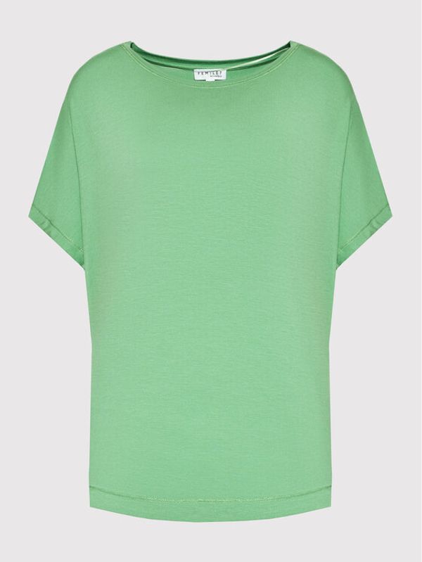 Femilet by Chantelle Femilet by Chantelle Тениска на пижама Kate FN8350 Зелен Regular Fit