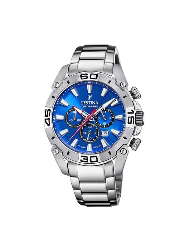 Festina Festina Часовник Chrono Bike '21 20543/2 Сребрист