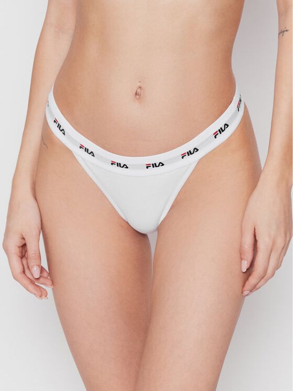 Fila Fila Бикини тип бразилиана с висока талия Donna FU6159 Бял