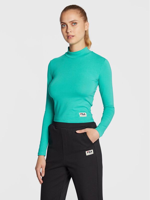 Fila Fila Блуза Tarsia FAW0248 Зелен Cropped Fit