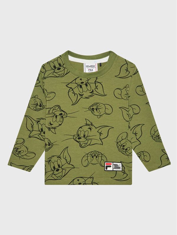 Fila Fila Блуза Tom & Jerry Topeka FAK0113 Зелен Regular Fit