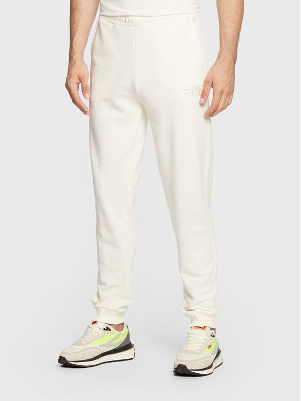 Fila Fila Долнище анцуг Baska FAM0160 Бял Regular Fit