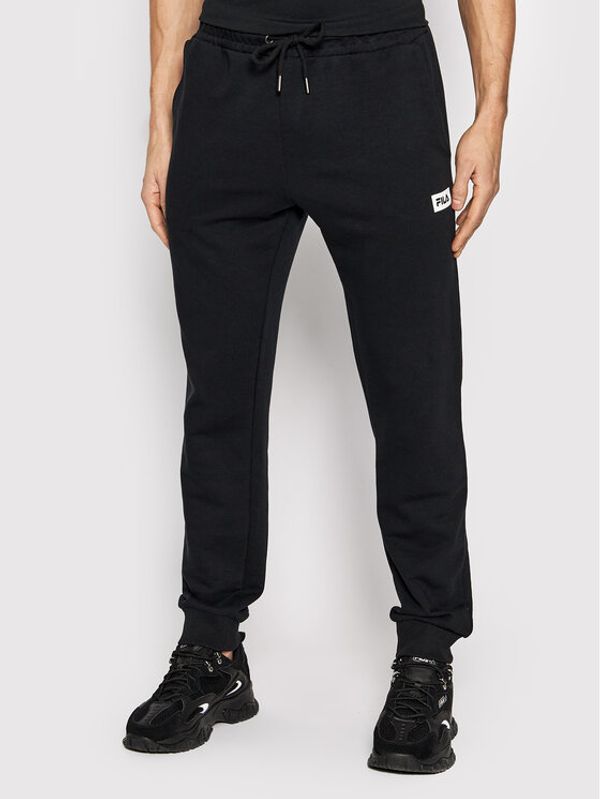 Fila Fila Долнище анцуг Biorine FAM0085 Черен Regular Fit
