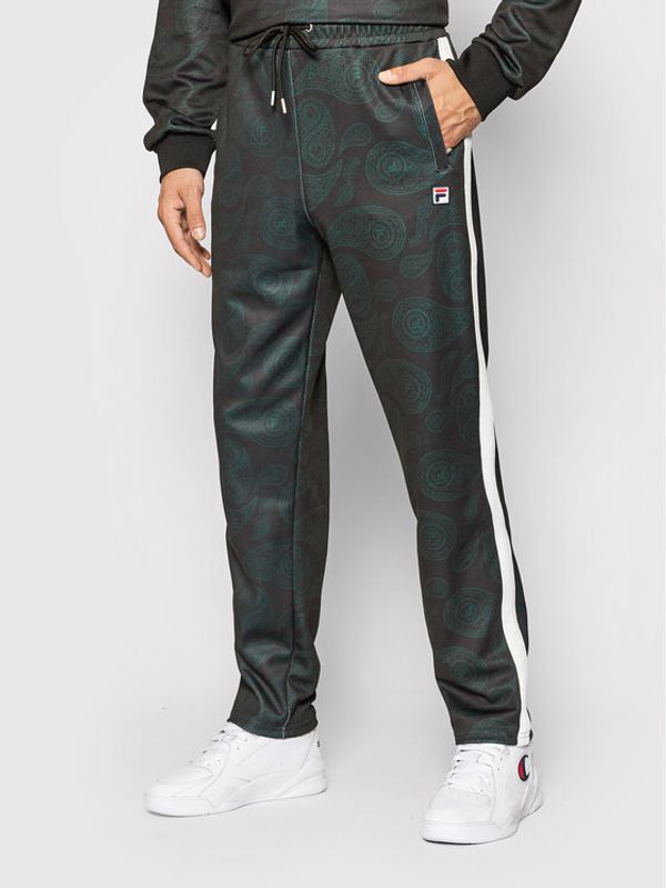 Fila Fila Долнище анцуг Chas Aop 688983 Черен Regular Fit