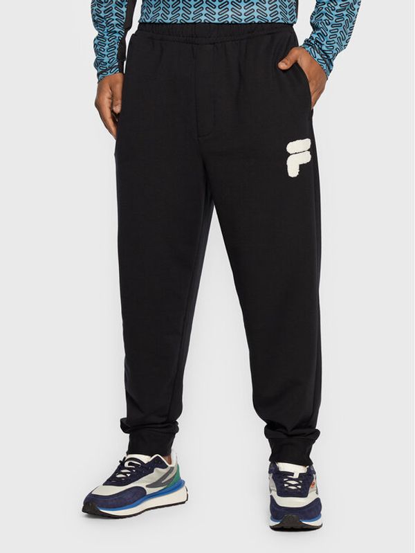 Fila Fila Долнище анцуг Chiasso Dropped Crotch FAM0138 Черен Regular Fit