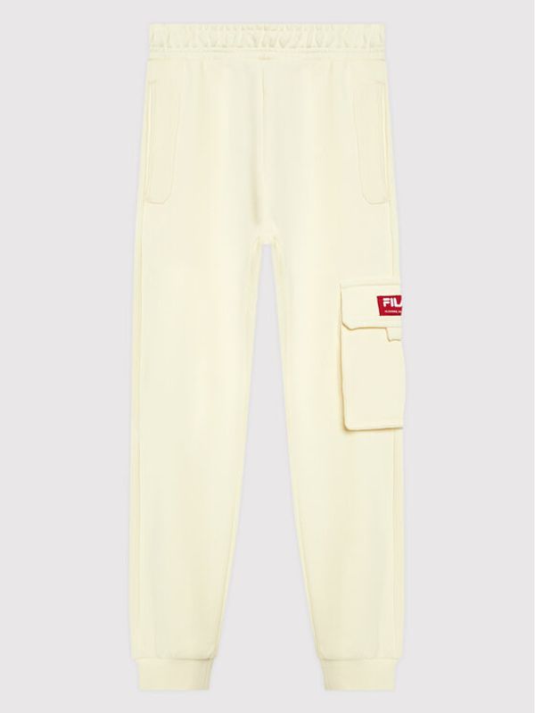 Fila Fila Долнище анцуг Teens FAT0006 Бежов Regular Fit