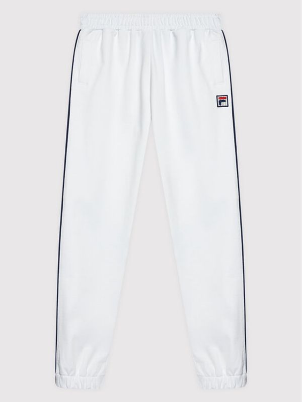 Fila Fila Долнище анцуг Zakopane FAK0082 Бял Regular Fit