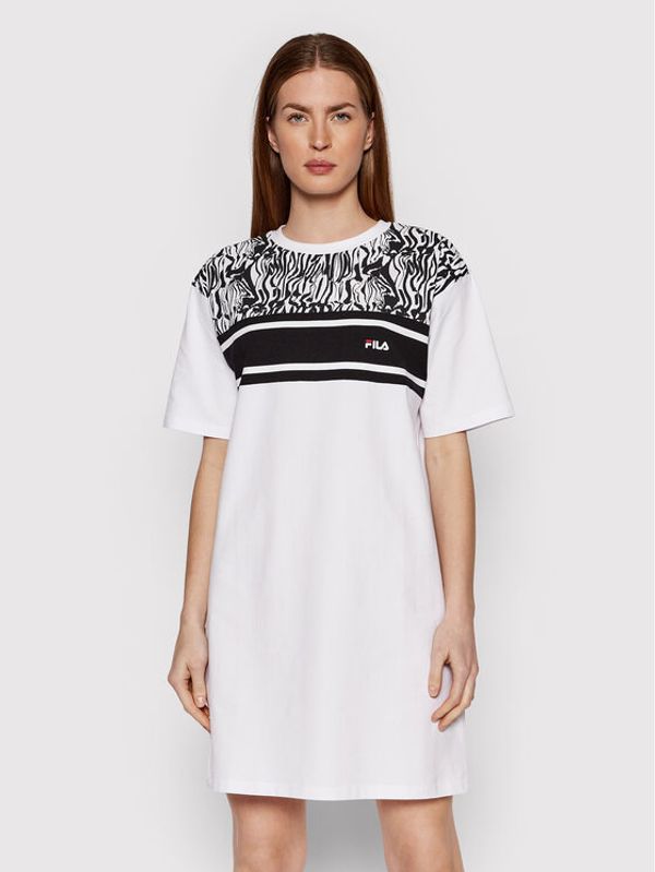 Fila Fila Ежедневна рокля Budva FAW0126 Бял Regular Fit