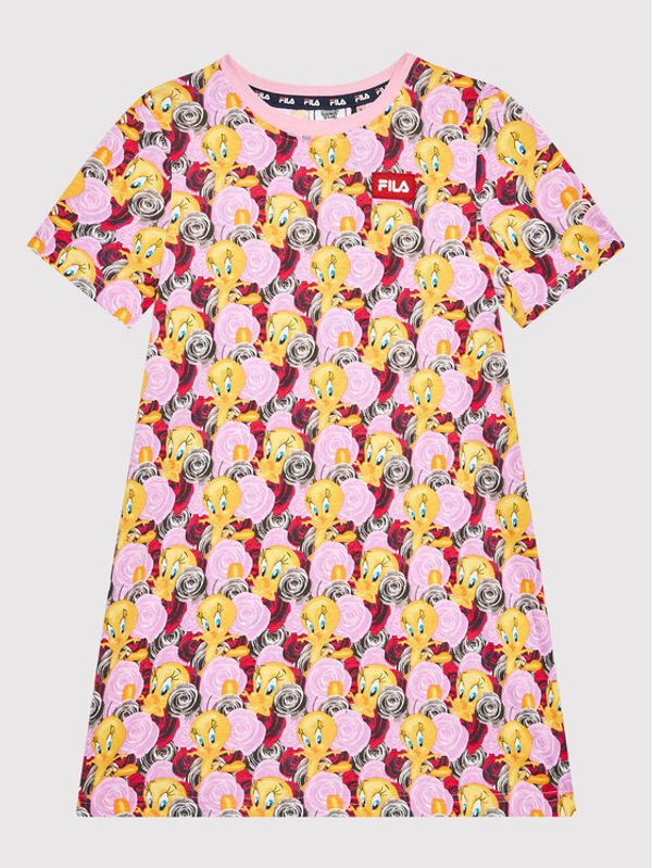 Fila Fila Ежедневна рокля Langeoog AOP FAK0034 Розов Regular Fit