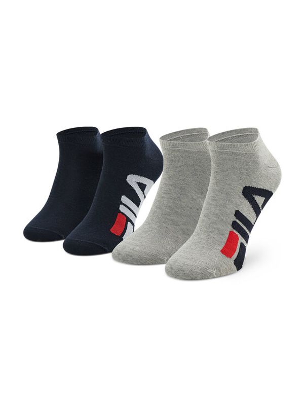 Fila Fila Комплект 2 чифта дълги чорапи мъжки Calza Invisibile F9199 Цветен