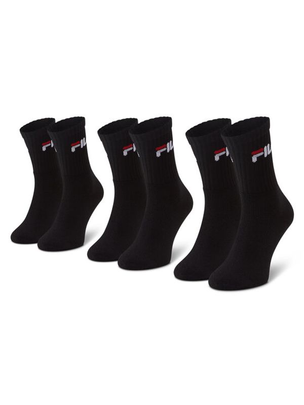 Fila Fila Комплект 3 чифта дълги чорапи мъжки F9505 Черен