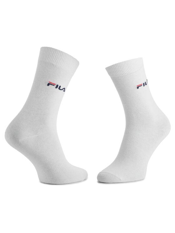 Fila Fila Комплект 3 чифта дълги чорапи мъжки F9630 Бял