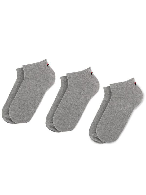 Fila Fila Комплект 3 чифта къси чорапи унисекс Calza F9100 Сив