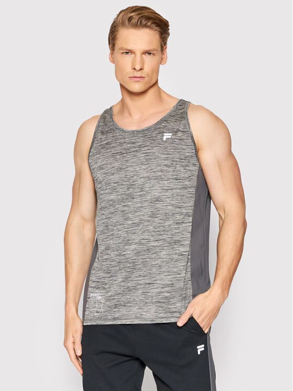 Fila Fila Мъжки топ Rachow FAM0061 Сив Regular Fit