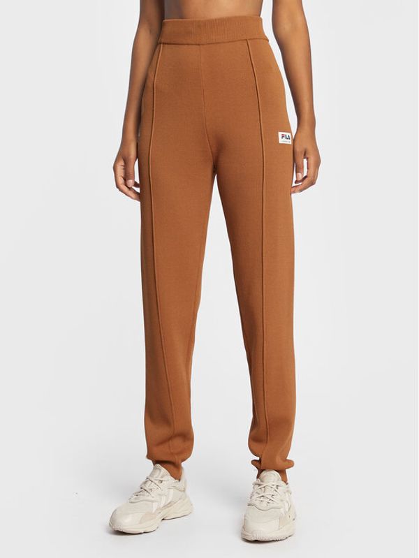 Fila Fila Плетени панталони Tarazona FAW0234 Кафяв Regular Fit