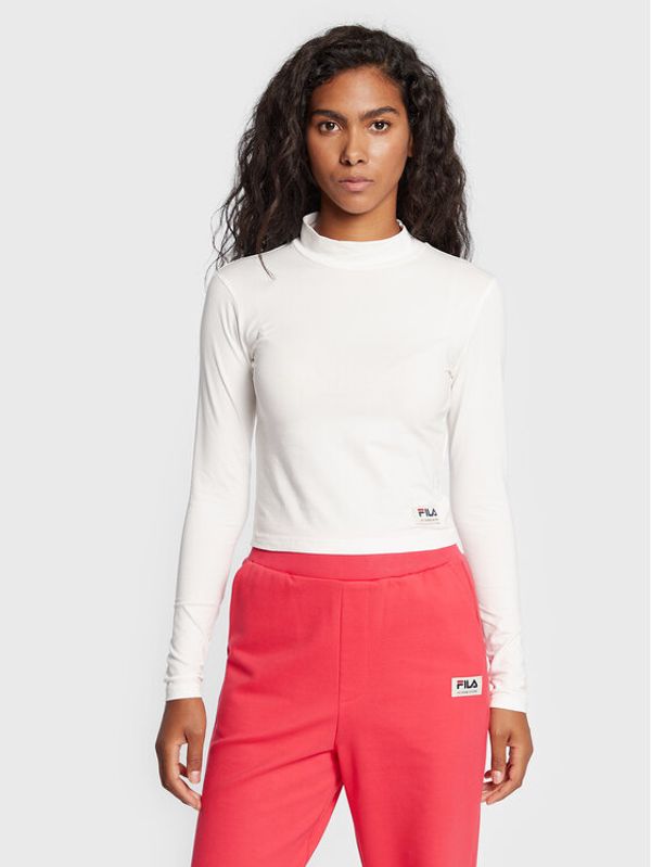 Fila Fila Поло Tarsia FAW0248 Бял Slim Fit