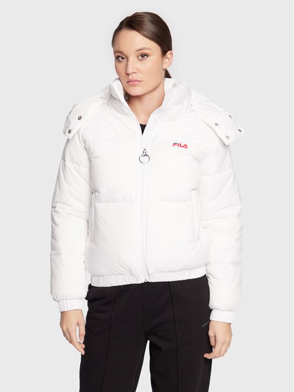 Fila Fila Пухено яке Bender FAW0259 Бял Regular Fit