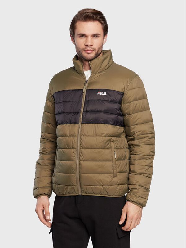Fila Fila Пухено яке Berglern FAM0351 Зелен Regular Fit