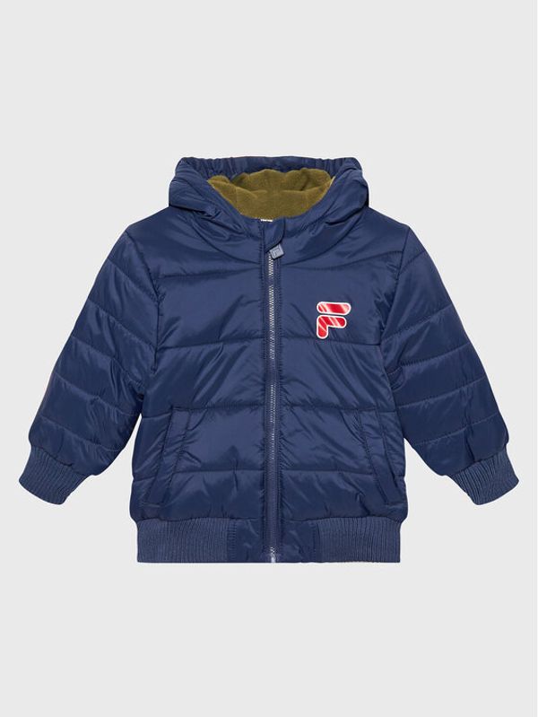Fila Fila Пухено яке Bodrum AK0106 Тъмносин Regular Fit