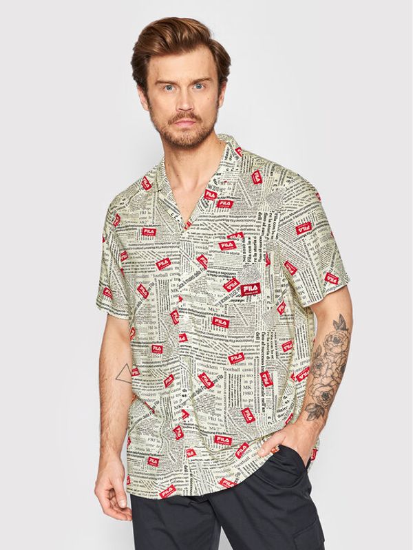 Fila Fila Риза Tutin FAM0011 Бежов Regular Fit