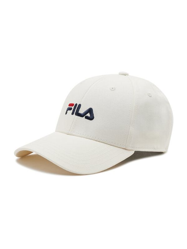 Fila Fila Шапка с козирка Brasov 6 Panel Cap With Linear Logo Strap Back FCU0019 Бял