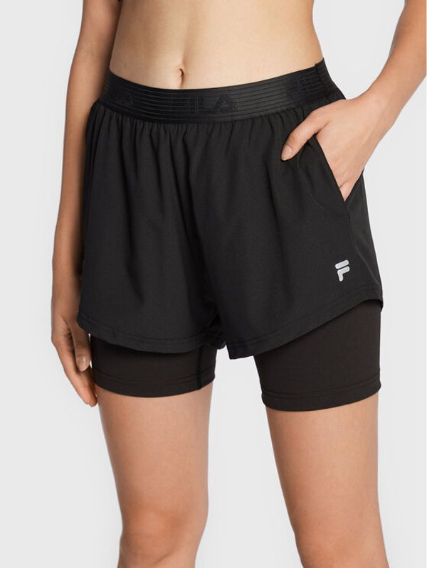 Fila Fila Спортни шорти Racine FAW0200 Черен Loose Fit