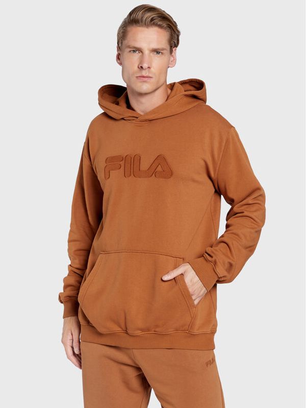Fila Fila Суитшърт Bischkek FAM0277 Кафяв Regular Fit