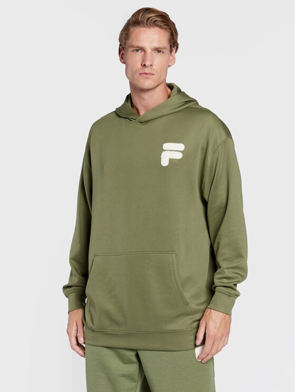 Fila Fila Суитшърт Catanzaro Elongated FAM0135 Зелен Regular Fit
