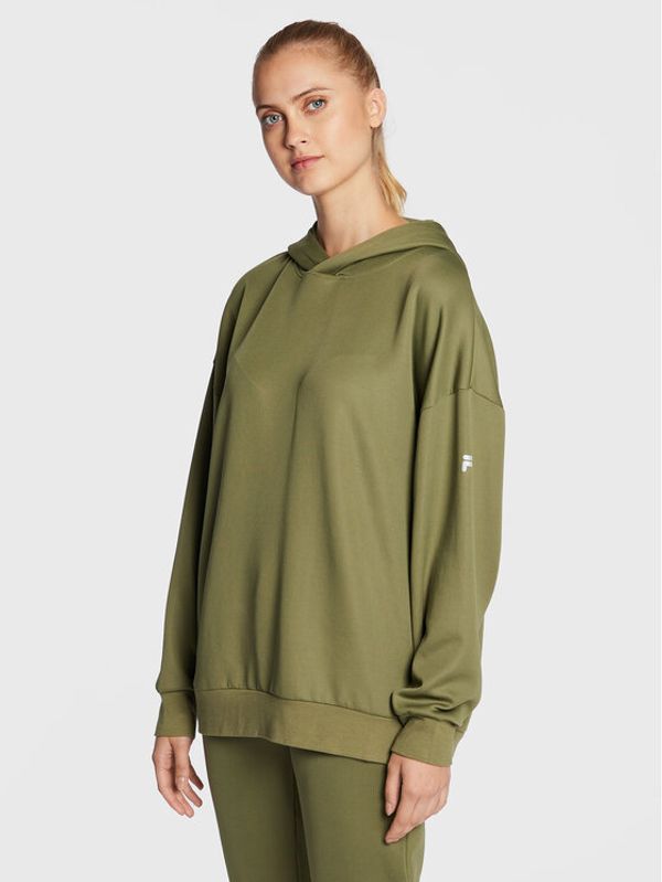 Fila Fila Суитшърт Cortona FAW0215 Зелен Oversize