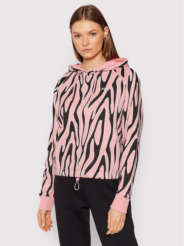 Fila Fila Суитшърт Empla Aop 689124 Розов Regular Fit