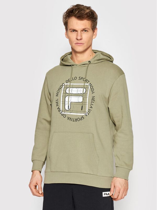 Fila Fila Суитшърт Reeves 689351 Зелен Regular Fit