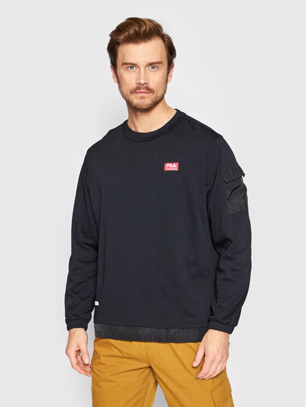Fila Fila Суитшърт Teruel FAM0004 Черен Regular Fit