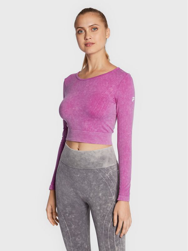 Fila Fila Тениска от техническо трико Radnor FAW0208 Розов Cropped Fit