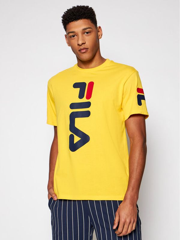 Fila Fila Тишърт Allan 688463 Жълт Regular Fit